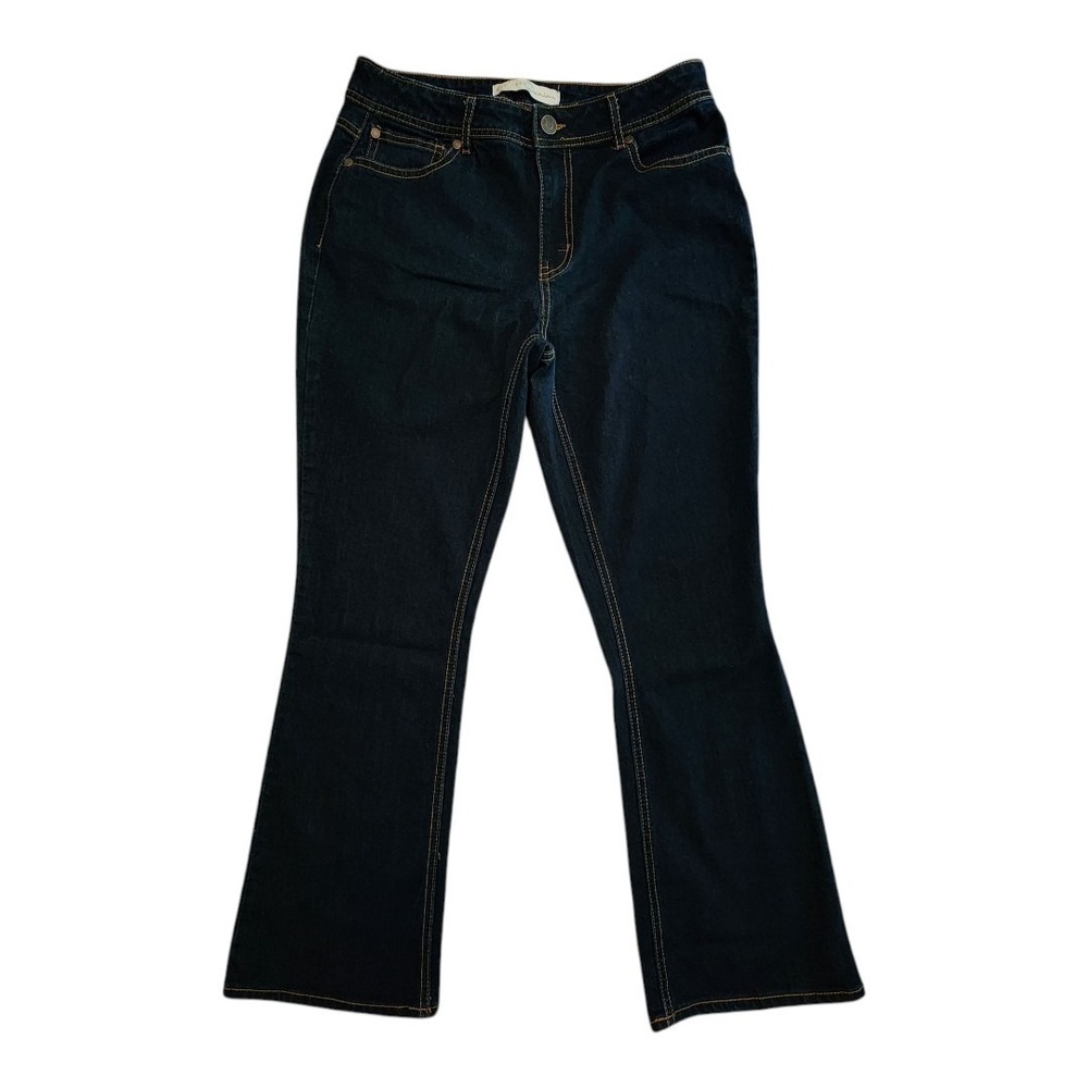 Cato est. 1946 Dark Contemporary‎ Skinny Stretch Denim Bootcut Jeans 10P Petites